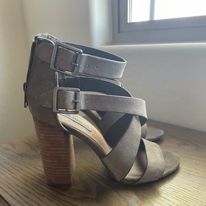 Slightly worn heels